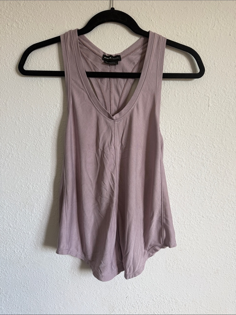 Prana Dusty Rose V-Neck Racerback Tank